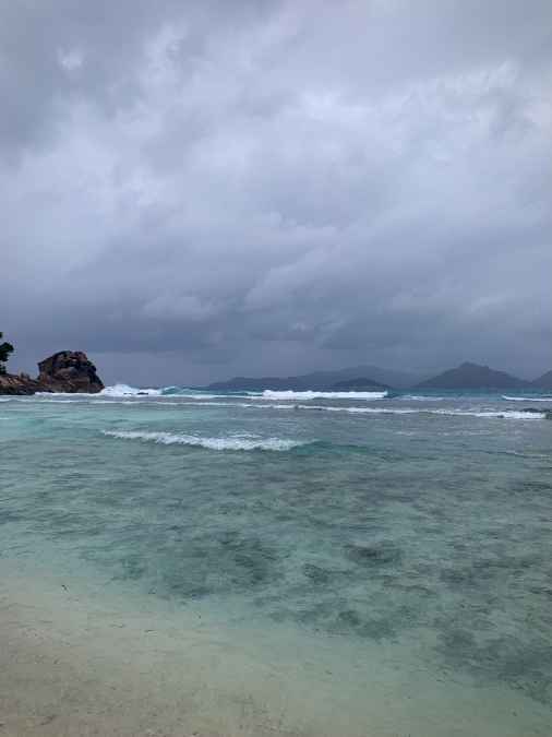 Seychelles storm sky