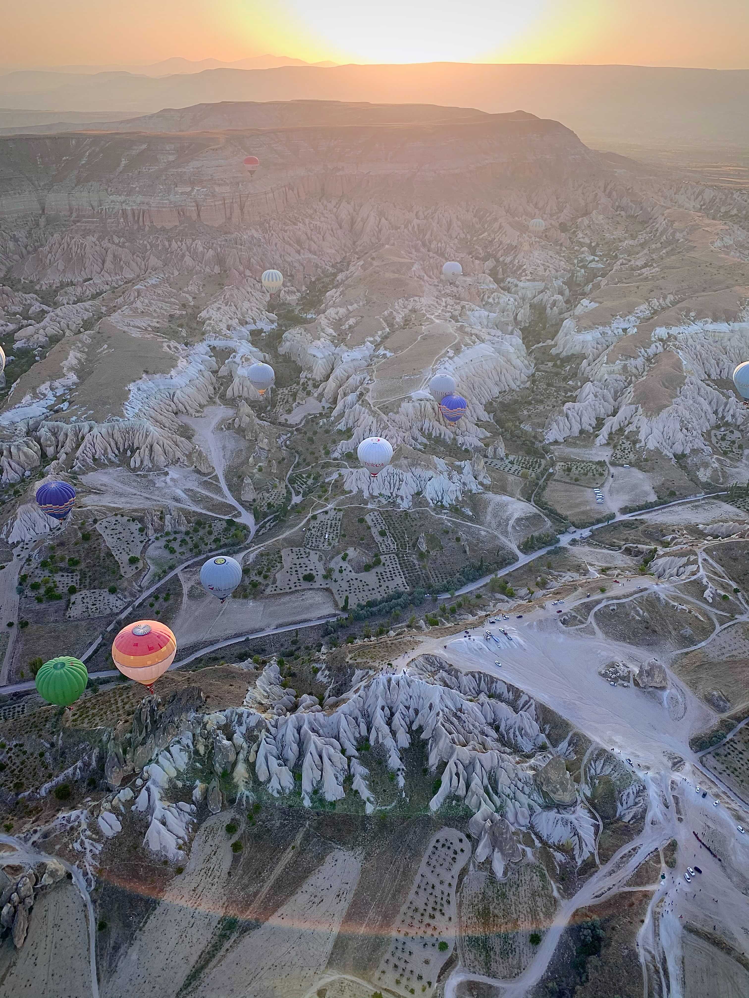 cappadocia mountains ballons