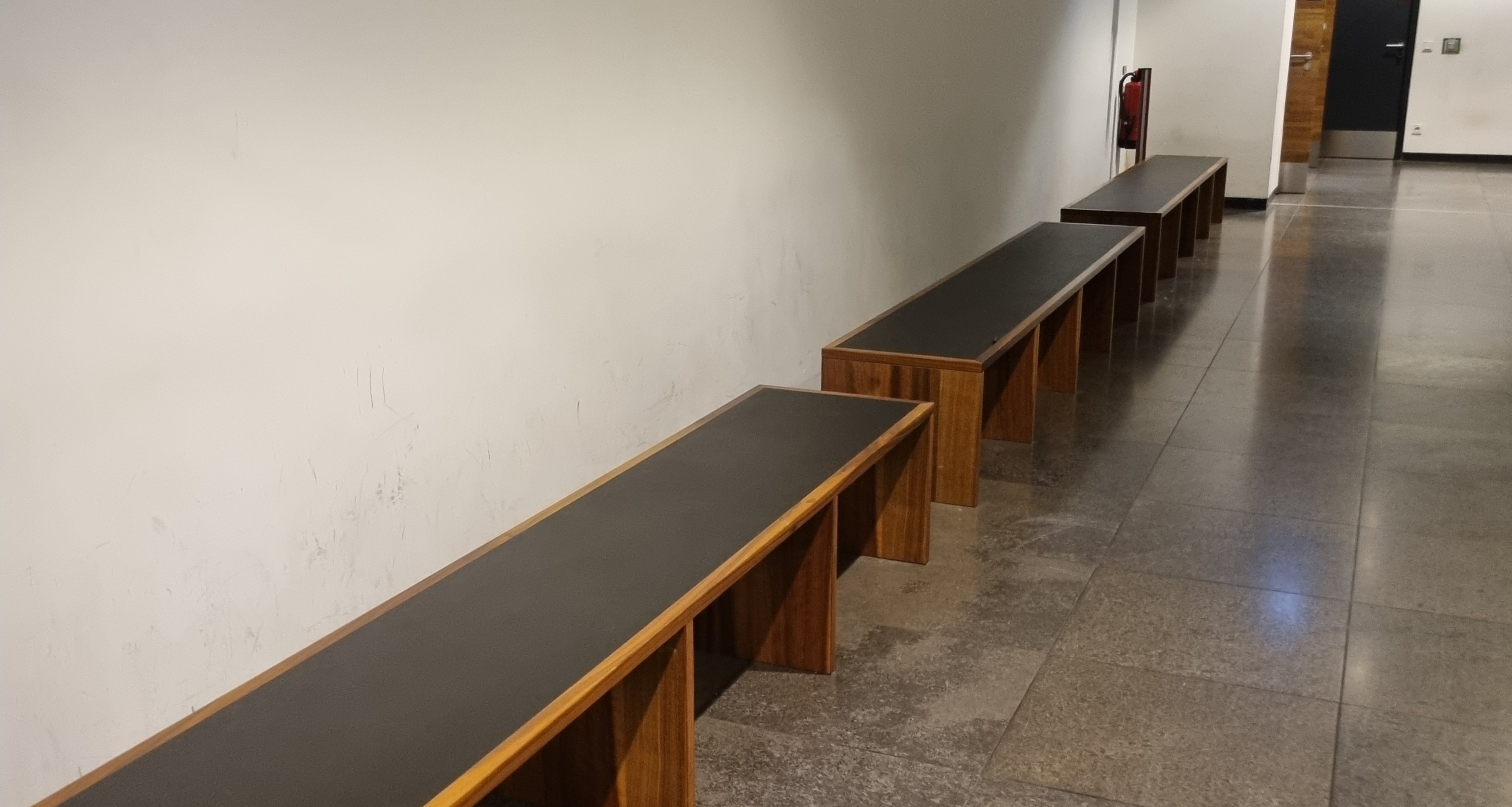 Berlin Airport chapel area with resting spots available before security control